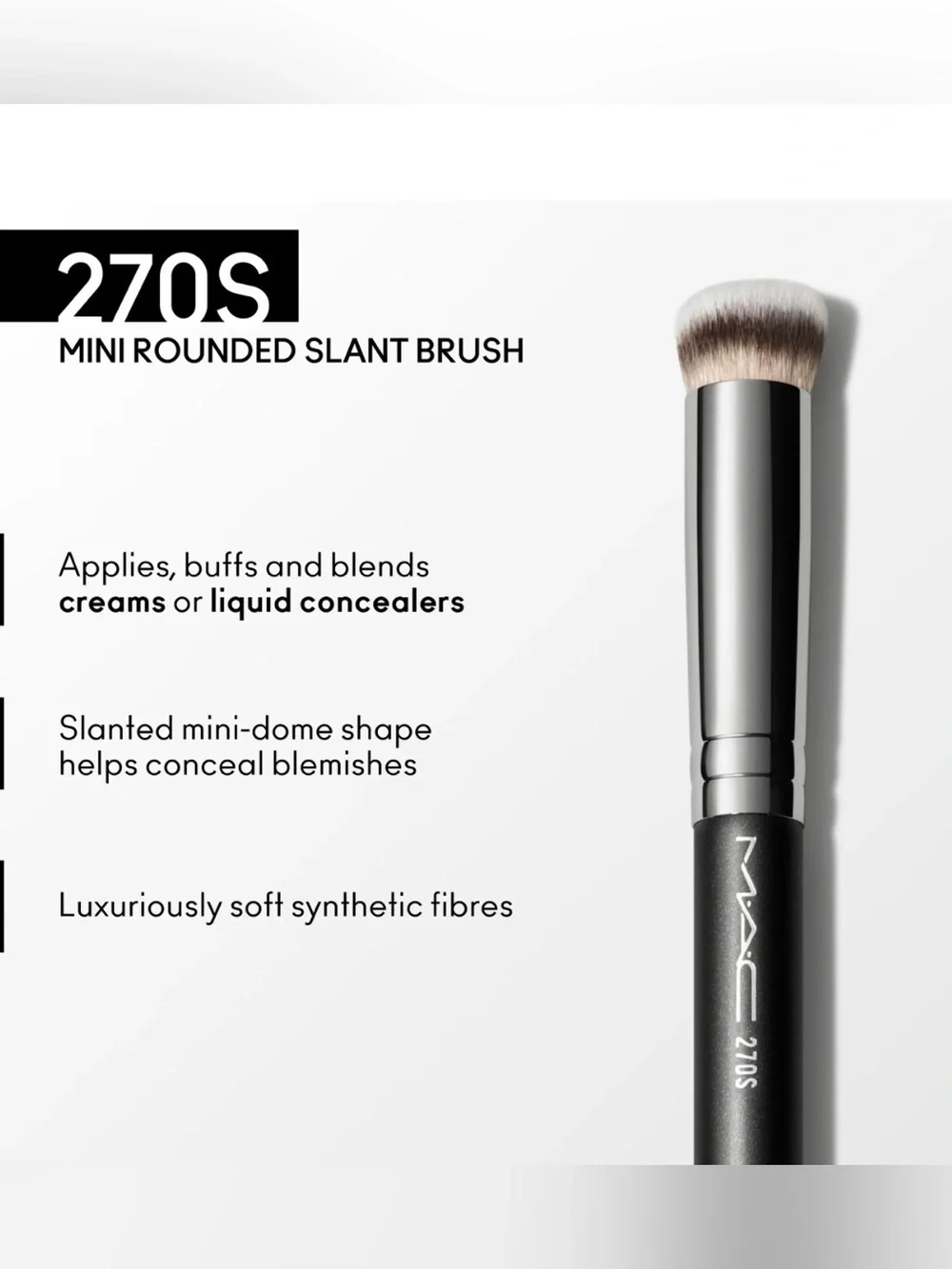 MAC 270S Mini Rounded Slant Brush